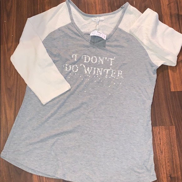 MAURICES 3/4 Tee - Sz Med - BRAND NEW - Picture 1 of 4